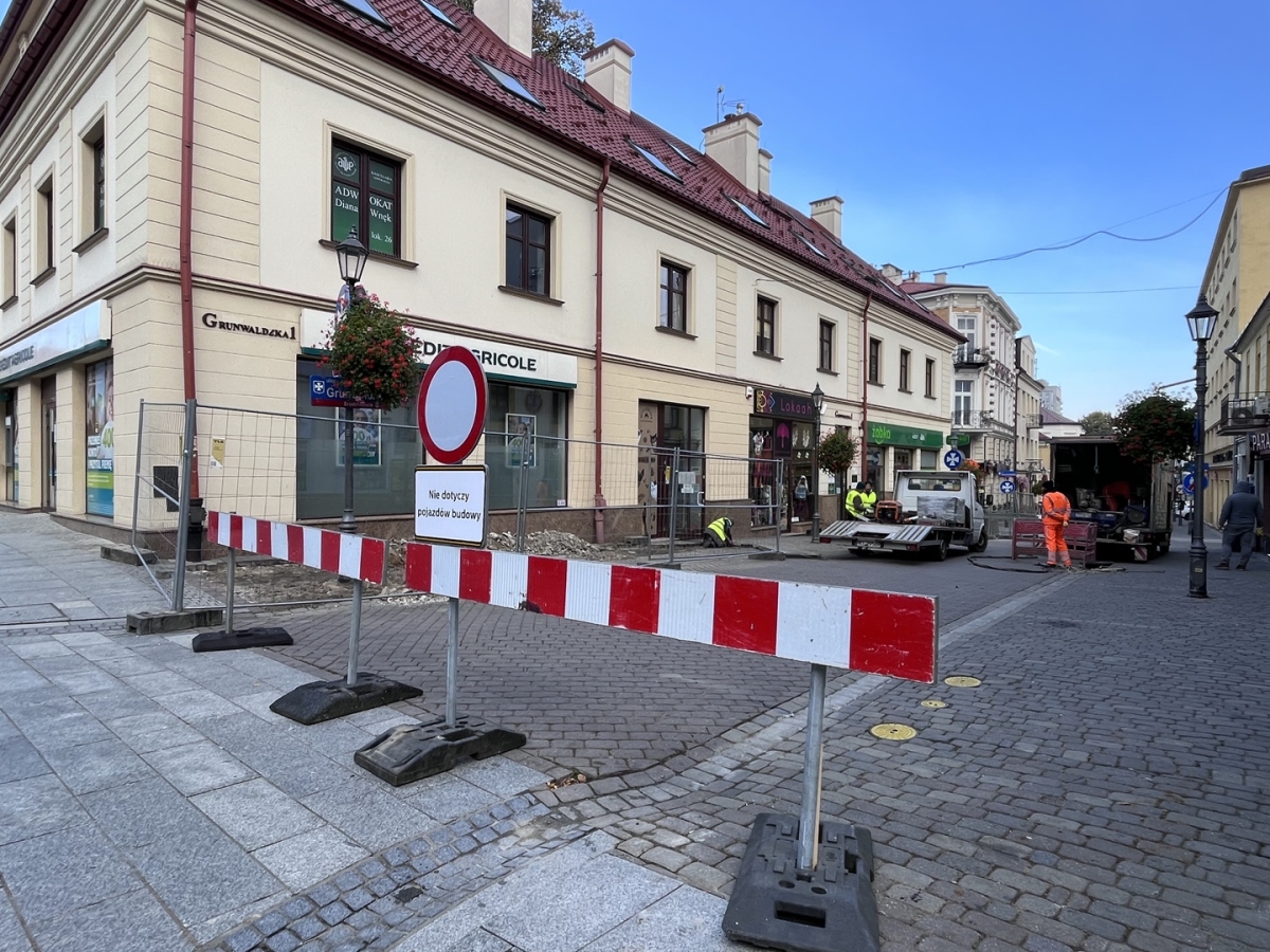 Przebudowa ul. Grunwaldzkiej [październik 2023]